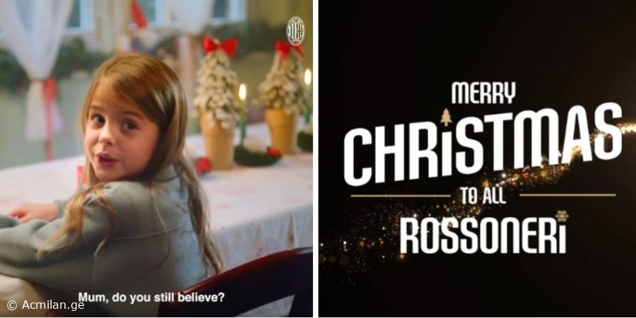 VIDEO: საშობაო ვიდეო რგოლი, "მილანი" ქომაგებს დღესასწაულს ულოცავს